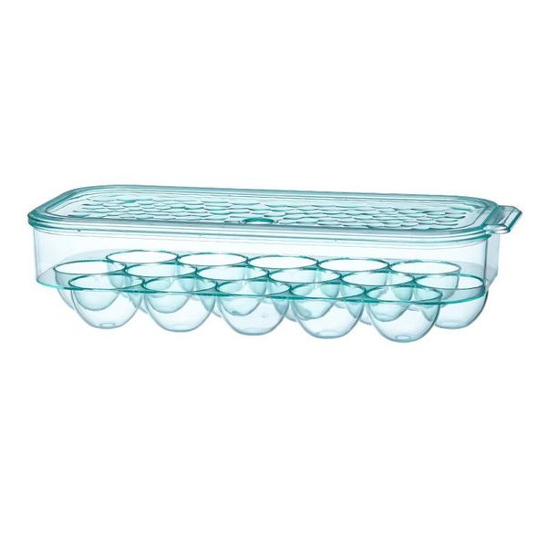 

egg storage box holder for refrigerator transparent single layer with lid stackable containers 16 eggs bottles & jars