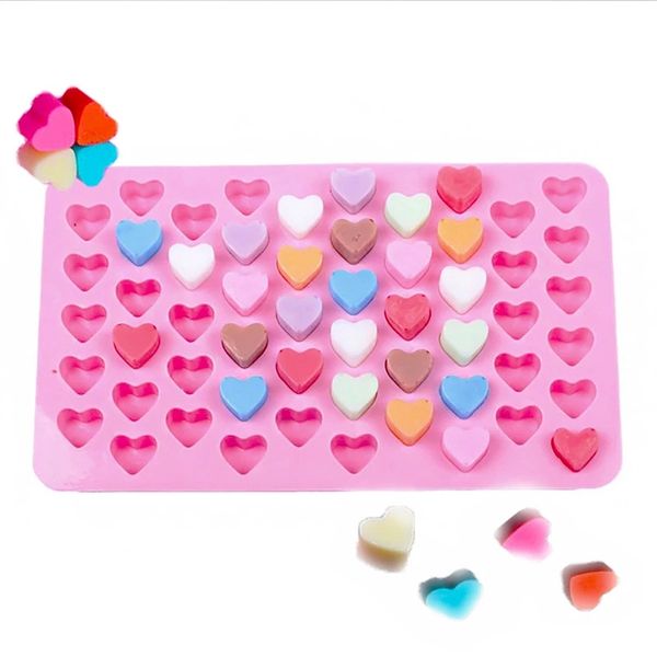 Mini Kalp Kalıp Silikon Buz Küpü Tepsi DIY Çikolata Fondan Kalıp 3D Pasta Jöle Çerezler Pişirme Kek Dekorasyon Araçları WLL582