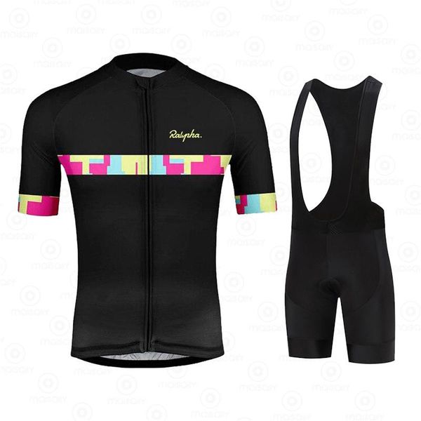 

racing sets team men's cycling suits ralvpha 2021 triathlon pro bike wear quick dry jersey ropa ciclismo clothing, Black;blue