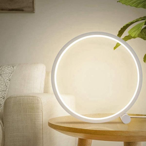 

table lamp bedside desk dimmable light round contact control night for bedroom kids room-abux lamps