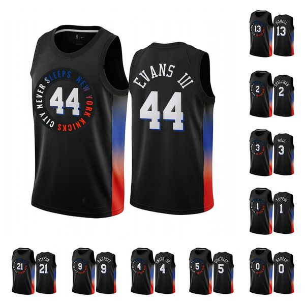 

men team basketball jerseys newyork 21 pinson 1 in13 powell 2 spellman 3 noel good quality size s-xxl, Black;red