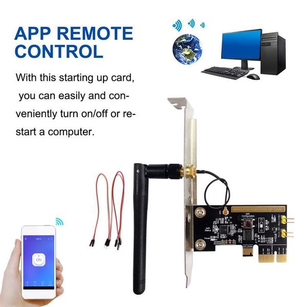 

smart home control wifi wireless switch relay module mini pci-e deskcard restart turn on/off pc remote