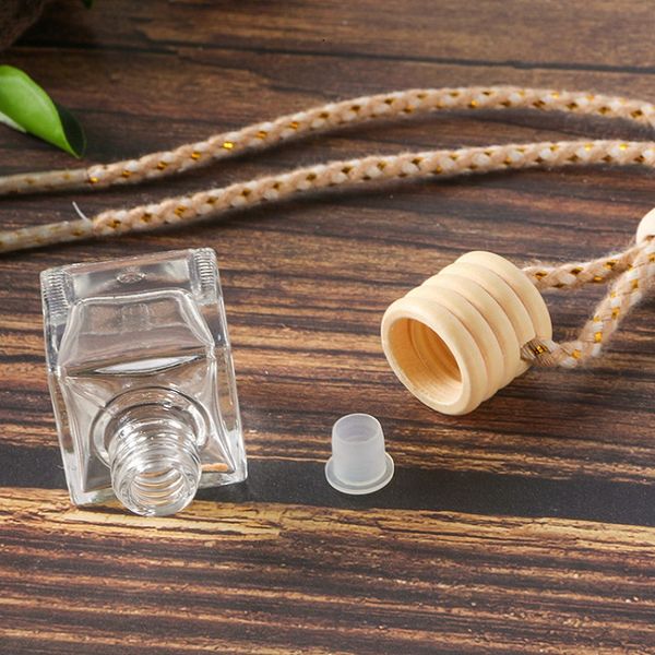 

car perfume bottle pendant ornament air freshener essential oils diffuser fragrance empty glass bottles