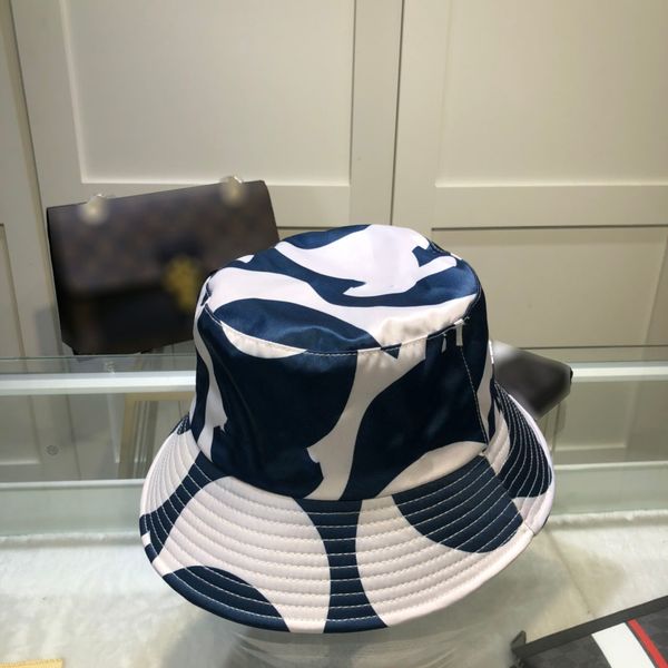 

designers luxurys caps mens bucket hat fisherman hats casquette baseball cap bonnet beanie womens snapbacks fedora 2 colors 2021, Blue;gray