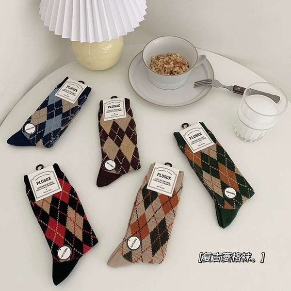 

double spring autumn style lattice medium high pile cotton, Black;white