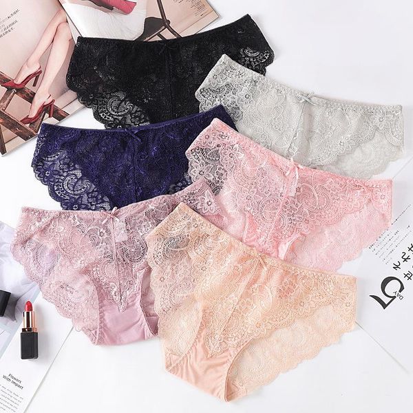 

women's panties for woman lace underwear female soft lingerie transparent briefs tempting panty underpants intimates, Black;pink