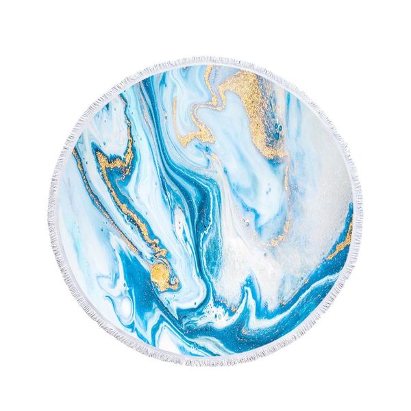 

outdoor pads picnic blanket modern activity beach mat portable round printed foldable party gifts multifunctional durable camping