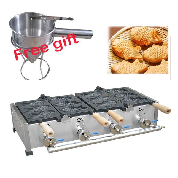 

bread makers lpg gas tpe 6 pcs taiyaki machine fish waffle maker