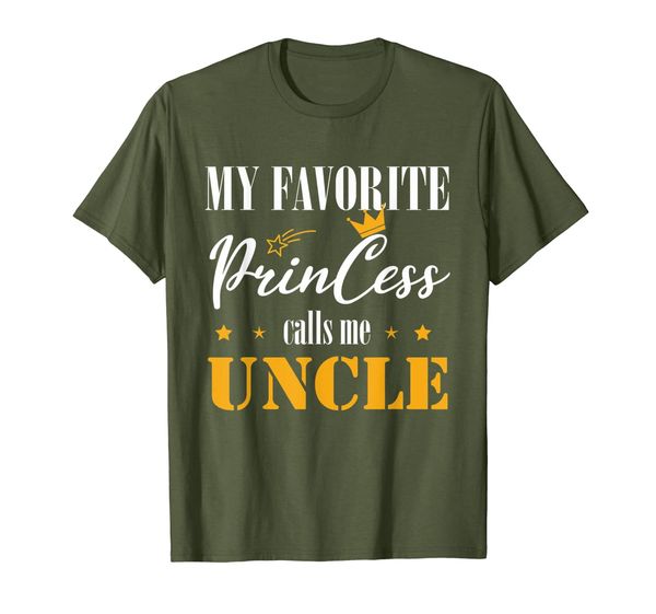 

fathers day gift my favorite princess calls me uncle shirt, White;black