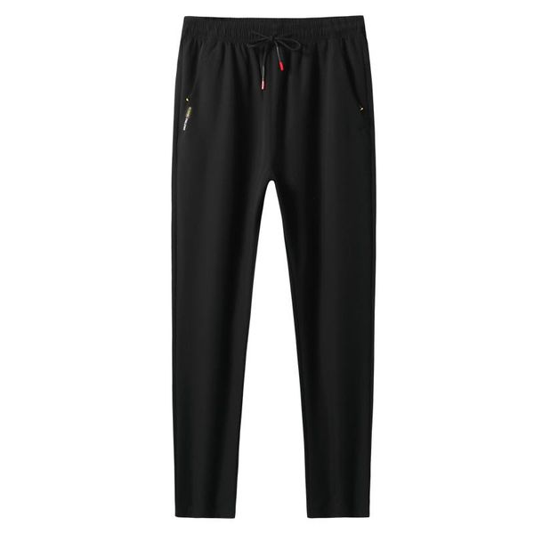 

men's pants oversized mens autumn elastic sweatpants men drawstring sport jogger soft trousers casual plus size 8xl, Black