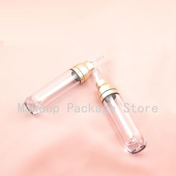 

10/30/50pcs empty gold round transparent lip gloss bottle makeup diy glaze tube cosmetics refillable container homemade storage bottles & ja