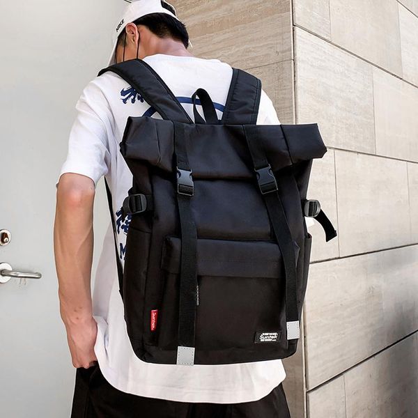 

fashion youth school backpacks men's outdoor sports travel backpack large capacity waterproof oxford cloth bagbag