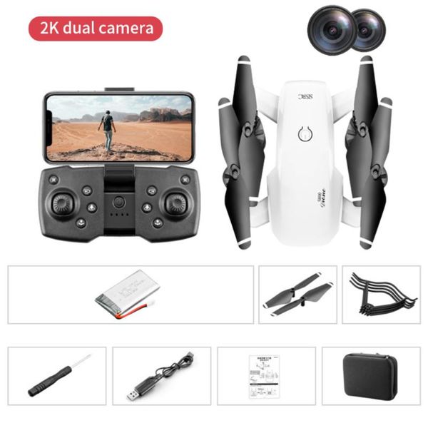 

s600 rc drone 4k hd dual camera professional aerial pgraphy wifi fpv foldable quadcopter height hold drontoy