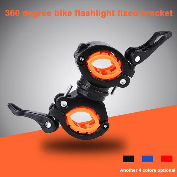 

bike lights 360 degree rotation multi-function holder accessories clip clamp adjustable bicycle cycling