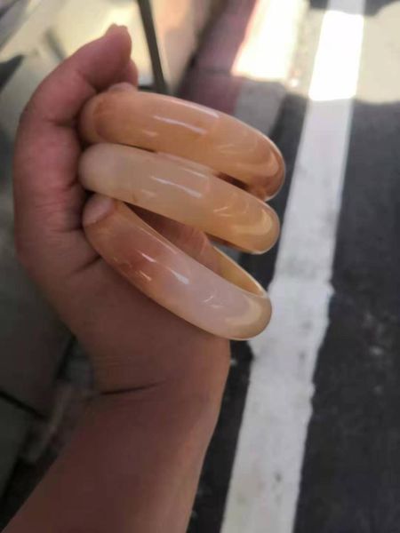 

bangle 100% real jade bracelet handcarved ladies jewelry bangles women gift, Black