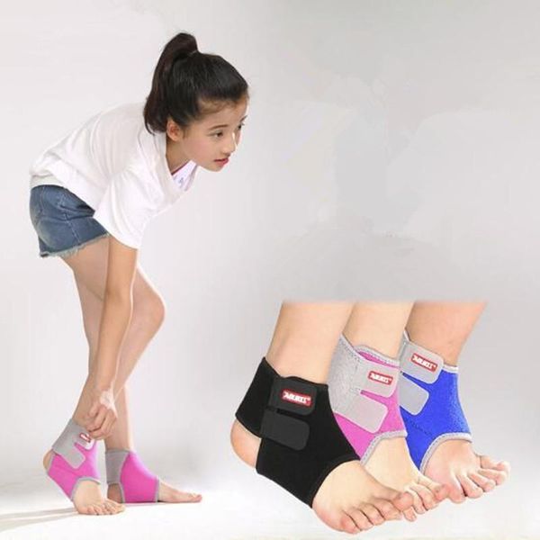 

ankle support 1 pair chidren kids breathable brace protector basketball football running 4 seasons, Blue;black