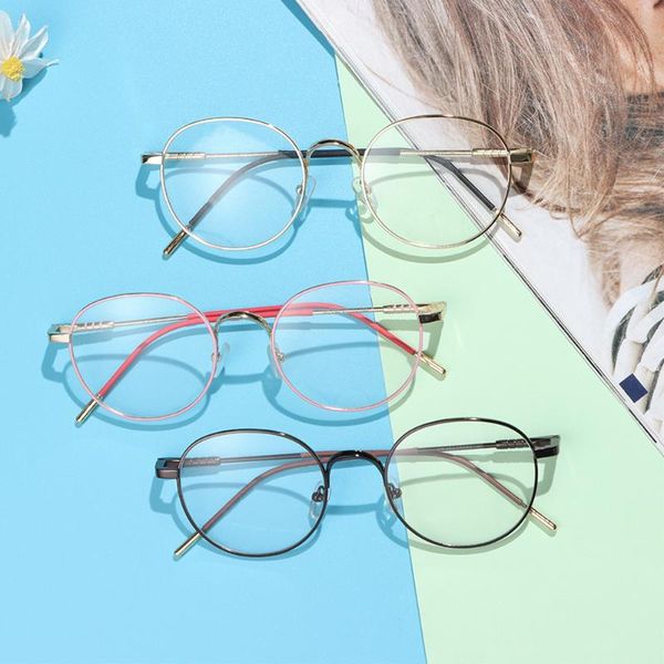 

sunglasses fashion portable computer vintage metal glasses eye protection eyeglasses ultra light frame, White;black