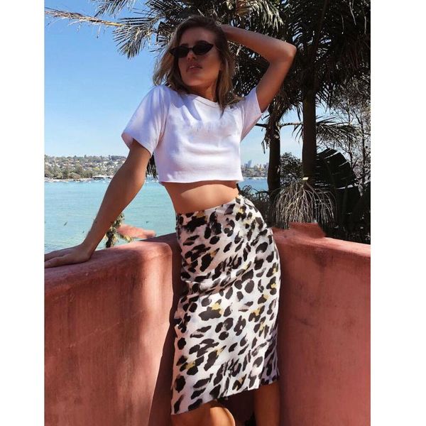 

skirts fashion womens leopard print ladies tunic wrap party clubwear, Black