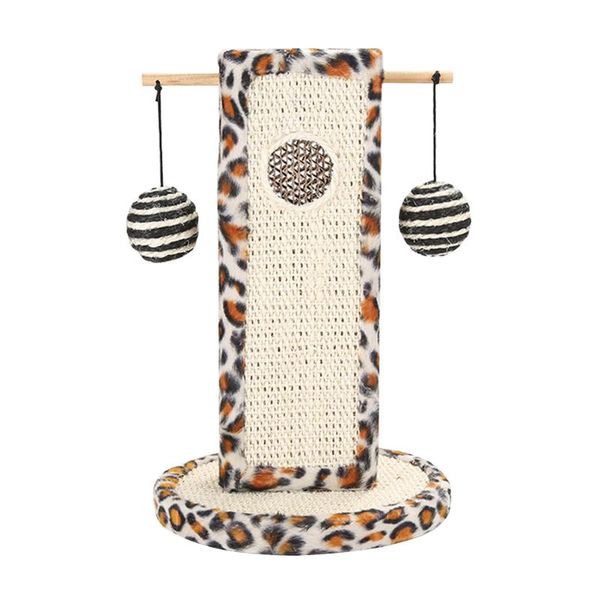 

1pc cat toy funny climbing frame scratching board standing sisal toys