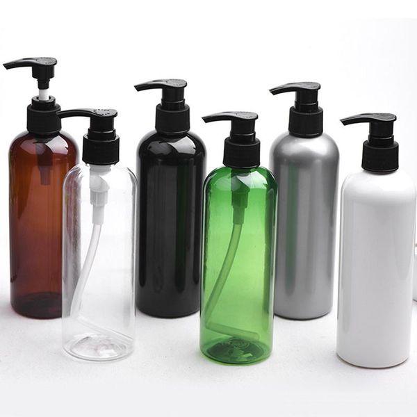 

storage bottles & jars 20pc 300ml empty plastic lotion liquid soap pump container for personal care white black cosmetic containers