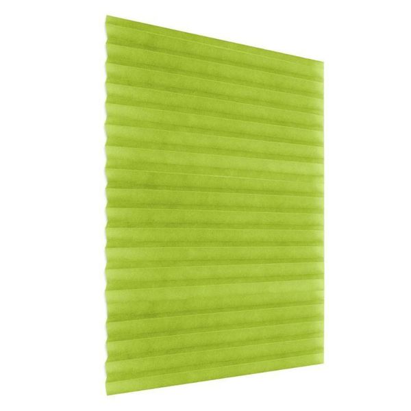

blinds self-adhesive pleated bathroom half blackout window curtains green