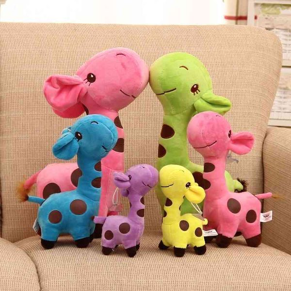 

creative giraffe doll 18cm lovely deer soft plush toy cute small baby stuffed animal comfortable touch gift for wedding birthday