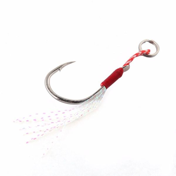

100pcs/pack origin jigging assist hook 10# to 20# overweight fishing boat bait rope thread jig tackle hooks