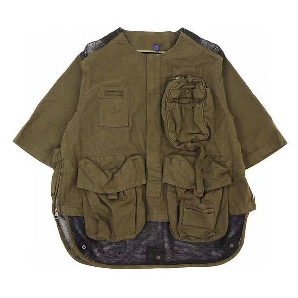 

men's jackets nigo 21ss  tooling tactical vest #nigo11155, Black;brown
