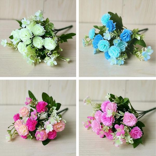 

decorative flowers & wreaths 1 bundle european small clove carnations artificial little lilac home pography soft decoration handmade diy mat