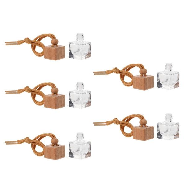 

5pcs refillable car hanging empty perfume bottle air freshener