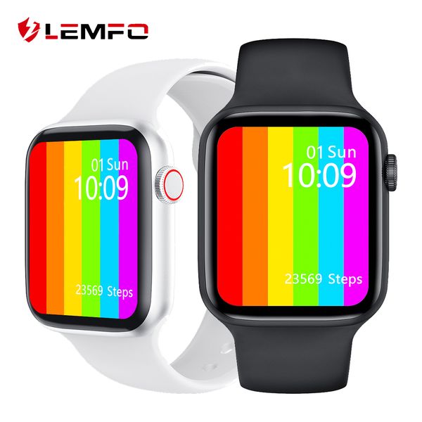 

lemfo iwo w46 smart watch men 2021 custom dial 1.75 inch hd screen for iwo 12 pro women smartwatch android ios pk w26 w56 hw22g, Slivery;brown