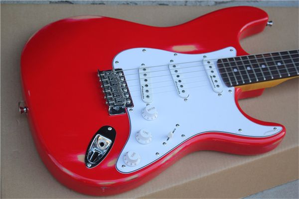 

2021 electric guitar, s-s-s pickup alder body with maple neck,custom st relic guitar,