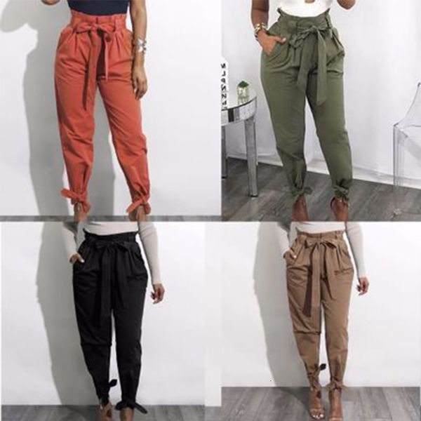 

women's pants & capris straight pants, loose high waist, with pocket, suitable for autumn, x6ak, Black;white