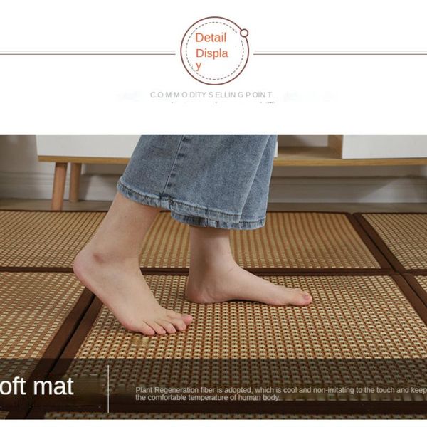 

carpets rattan floor mats splicing homestay el living room balcony bedroom carpet children's crawling decoration