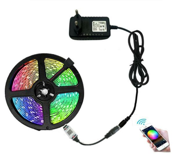 

strips bluetooth led strip light dc12v rgb smd 2835 5m 10m 15m 20m with remote