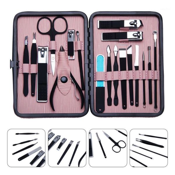 

set/18pcs manicure tools nail trimming kit clippers pedicure tool1