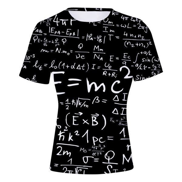 

men's t-shirts e=mc2 summer 3d t-shirt women fashion lovely anime men short sleeve print casual tckz, White;black
