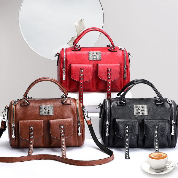 

fashion retro handbags women designers handbag tote bag shoulder bags casual lattice crossbody packs pu leather wholesales