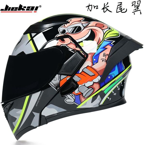 

motorcycle helmets jiekai drive car helmet, module, dual target motorcycle, full face safety helmet