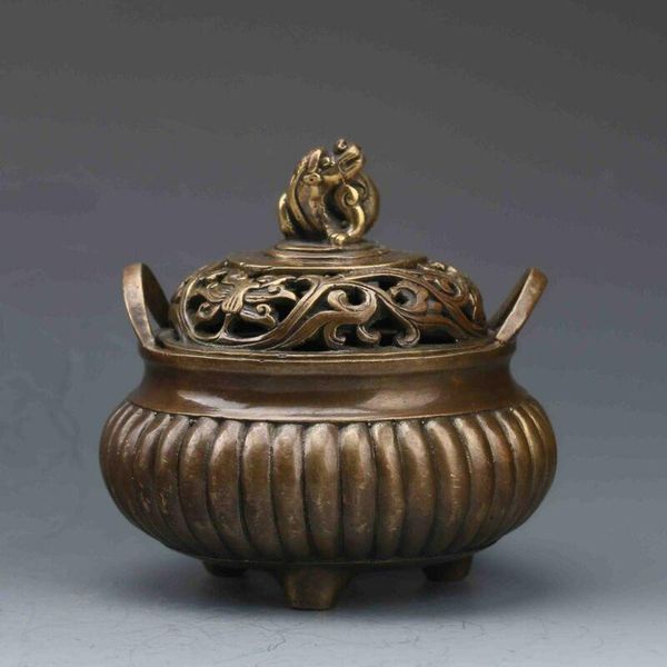 

fragrance lamps chinese bronze hand-carved incense burner ming dynasty xuande mark
