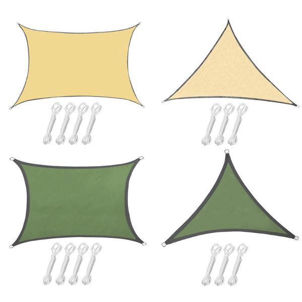

tents and shelters oxford cloth shade sail triangle camping foldable sun shelter outdoor waterproof yard awning sunscreen tent canopy