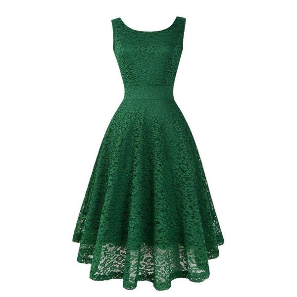 

bridesmaid dress holievery scoop neck lace knee length dresses 2021 in stock short party summer gowns, White;pink