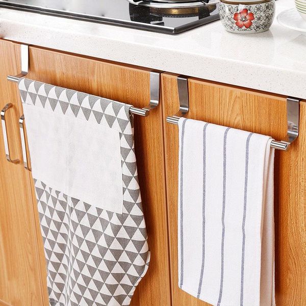 

towel racks kitchen holder wall mounted cabinet shelf hanger door hook organizer accessories