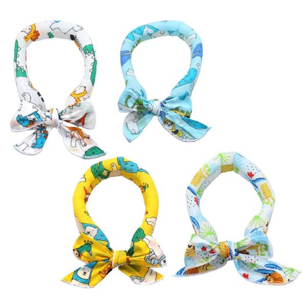 

dog apparel 4pcs pet cat cooling scarves neckerchieves walking supply