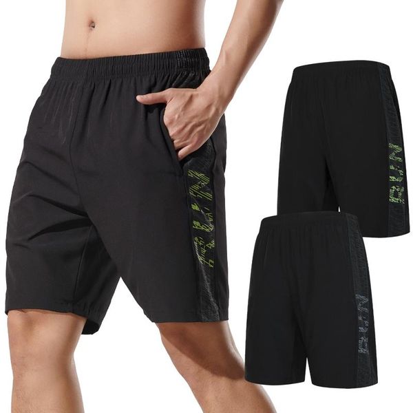 

men run shorts patchwork prints sport training fitness five pants 2021 summer casual outdoor workout quick dry male gym short running, Black;blue