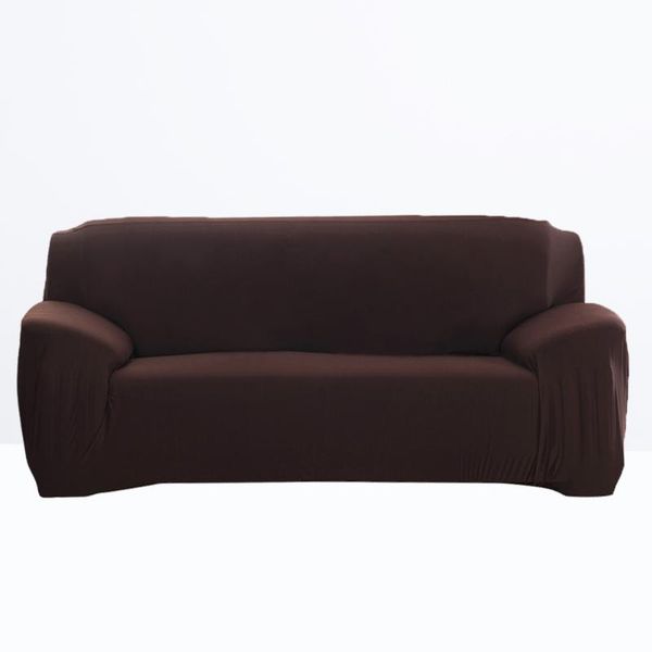 

chair covers elastic full cloth sofa cover non-slip 4 seater couch protector color universal slipcover (coffee)