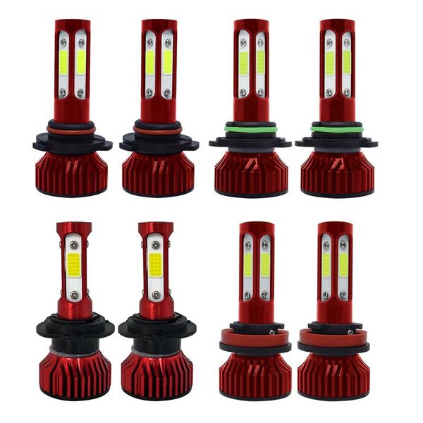 

sides 9005 9006 h7 h11 led car headlight bulbs 6000k 8000k 8000lm cob hi lo beam for auto headlamps ip68 waterproof headlights