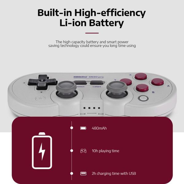 

game controllers & joysticks 8bitdo gamepad controller switch bluetooth joystick wireless sn30 pro supports two player operations