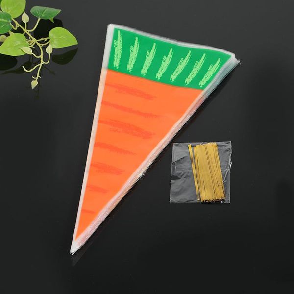 

candy bag, carrot print triangle-shaped storage bag souvenir for small gift wrap