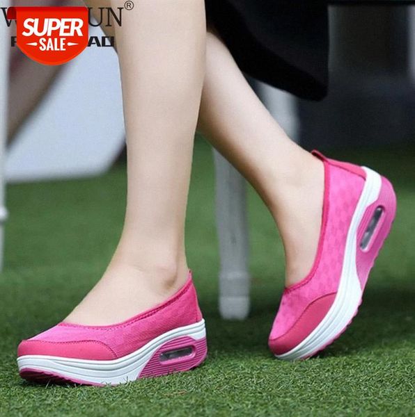 

women platform shoes woman lady flat casual shallow breathable 2020 new summer slip on comfortable lace black fabric #z040
